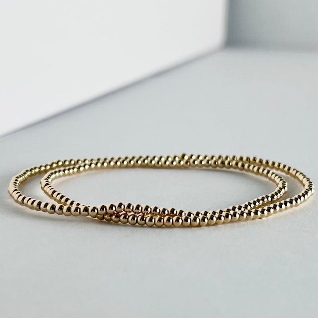 Heart of Gold 2mm Double Wrap